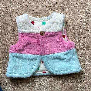 Adorable girls Matilda Jane Reversible vest size 2